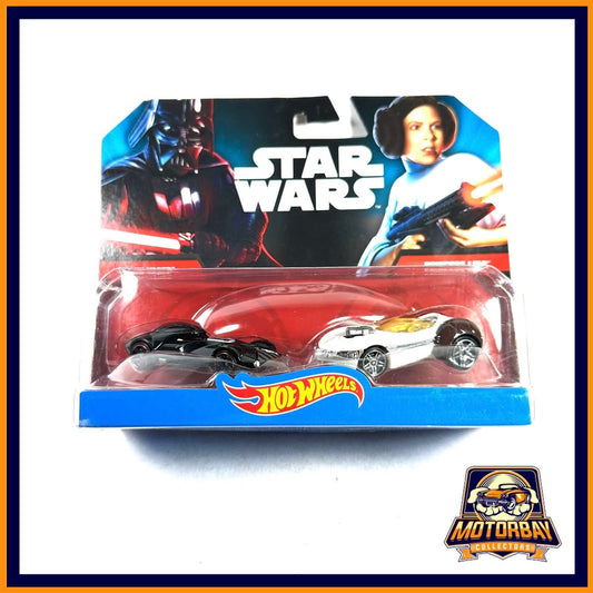 Hot Wheels 1/64 Set Star Wars Darth Vader & Princess Leia
